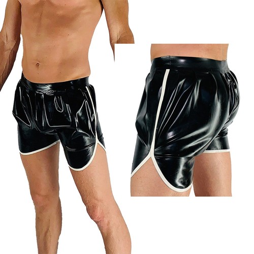 Mens wrinkles latex boxer - latex,