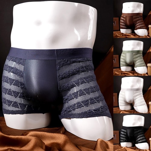 Mens sheer mesh jacquard boxer - mesh,